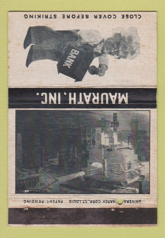Matchbook Cover - Maurath Inc Electrodes Cleveland OH WEAR 40 Strike