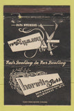 Matchbook Cover - Horwitz Furs Milwaukee WI WEAR 40 Strike