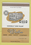 Matchbook Cover - Worthen Bank and Trust Little Rock AR 40 Strike