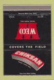 Matchbook Cover - Chiksan Weco Chicago IL Houston TX oil well 40 Strike