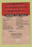 Matchbook Cover - Chiksan Weco Chicago IL Houston TX oil well 40 Strike
