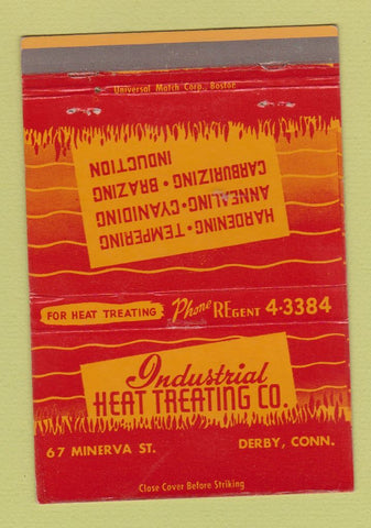 Matchbook Cover - Industrial Heat Treating Derby CT 40 Strike