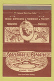 Matchbook Cover - Sportsman's Paradise Athens TX 40 Strike