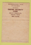 Matchbook Cover - Sportsman's Paradise Athens TX 40 Strike