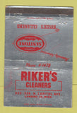 Matchbook Cover - Riker's Cleaners Lansing MI WEAR 40 Strike