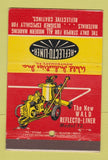 Matchbook Cover - Reflecto Liner Wald Industries Montgomery PA 22 Strike Feature