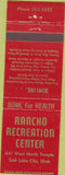 Matchbook Cover - Rancho Recreation bowling Salt Lake City UT