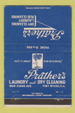 Matchbook Cover - Prather's Laundry Dry Cleaning Fort Myers FL 40 Strike
