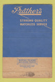 Matchbook Cover - Prather's Laundry Dry Cleaning Fort Myers FL 40 Strike