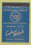 Matchbook Cover - Employers Mutual Insurance Wausau WI WEAR 40 Strike
