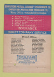 Matchbook Cover - Employers Mutual Insurance Wausau WI WEAR 40 Strike