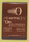 Matchbook Cover - Ohio Belting and Transmission Toledo OH 40 Strike