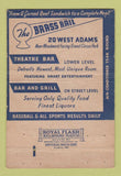 Matchbook Cover - Brass Rail Restaurant Detroit MI WEAR 40 Strike