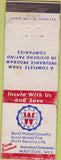 Matchbook Cover - Rural Insurance Madison WI WORN