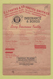 Matchbook Cover - CL Frates Smith Insurance Tulsa Oklahoma City OK 40 Strike