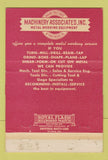 Matchbook Cover Machinery Associates Heavy Metal Working Wynnewood PA 40 Strike