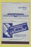 Matchbook Cover - Keystone Drawn Steel Company Spring City PA 40 Strike