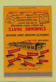 Matchbook Cover - Standard Auto Parts NAPA Memphis TN 40 Strike