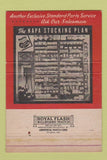 Matchbook Cover - Standard Auto Parts NAPA Memphis TN 40 Strike