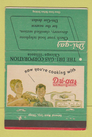 Matchbook Cover - Dri Gas Propane Chicago IL 40 Strike