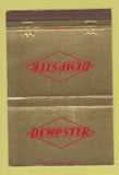 Matchbook Cover - Dempster Fred Richert Pumps Milwaukee WI 40 Strike