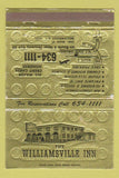 Matchbook Cover - Williamsville Inn NY 40 Strike