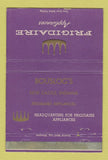 Matchbook Cover - Frigidaire Appliances New Castle IN Bouslog's WEAR 40 Strike