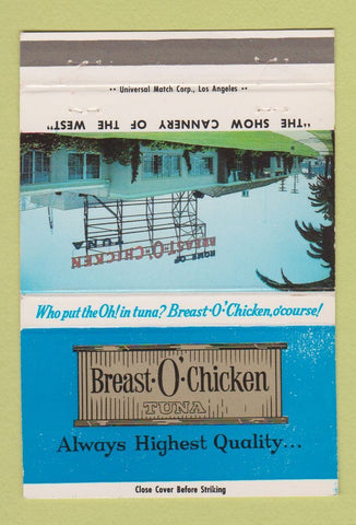 Matchbook Cover - Breast O Chicken Tuna San Diego CA 40 Strike