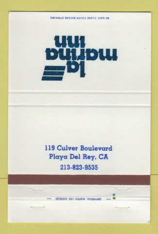 Matchbook Cover - La Marina Inn Playa Del Rey CA 40 Strike