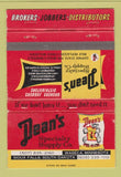 Matchbook Cover - Dean's Supply Waseca MN Sioux Falls SD WEAR 40 Strike