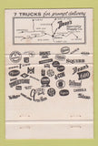 Matchbook Cover - Dean's Supply Waseca MN Sioux Falls SD WEAR 40 Strike