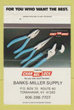 Matchbook Cover - Channel Lock Tools Banks Miller Tomahawk KY 40 Strike