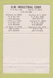 Matchbook Cover - GM Industrial Corp Elkhart IN 40 Strike