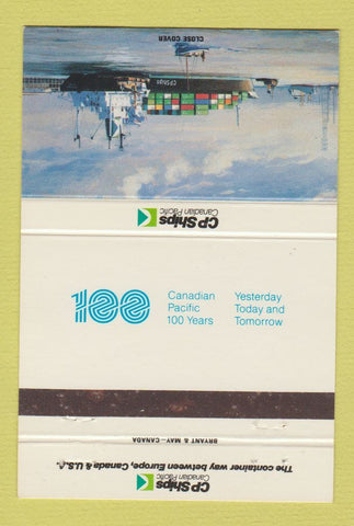 Matchbook Cover - CP Ships Canadian Pacific shipping 40 Strike