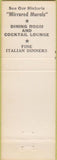 Matchbook Cover - El dorado Hotel Sonoma CA teal