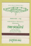 Matchbook Cover - The Scalini Italian Restaurant New York City WEAR 40 Strike