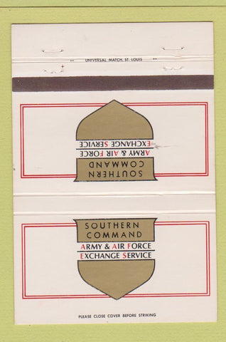 Matchbook Cover - Army Air Force Exchange Southern Command 40 Strike