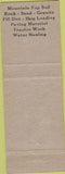 Matchbook Cover - Russ Gray Dump Trucking Topanga CA
