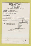 Matchbook Cover - Hollywood Health Spa Langley Park MD girlie 40 Strike