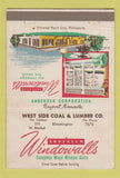 Matchbook Cover - Andersen Windows Bloomington MN 40 Strike