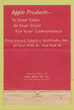 Matchbook Cover - Happy Apple New York City 40 Strike