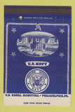 Matchbook Cover - US Navy Hospital Philadelphia PA 40 Strike