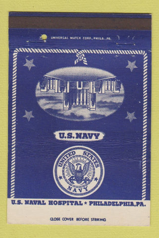 Matchbook Cover - US Navy Hospital Philadelphia PA 40 Strike