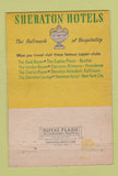 Matchbook Cover - Sheraton Hotel Chicago IL Nex Horizon Room 40 Strike