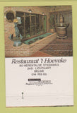 Matchbook Cover - Restaurant Hoeveke Lichtaart Belgium 40 Strike
