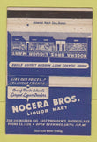 Matchbook Cover - Nocera Bros Liquor East Providence RI 40 Strike