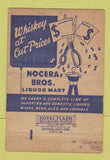 Matchbook Cover - Nocera Bros Liquor East Providence RI 40 Strike