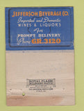 Matchbook Cover - Jefferson Liquor Store Buffalo NY WORN 40 Strike