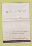 Matchbook Cover - Widdicomb Furniture Grand Rapids MI WEAR 40 Strike