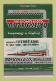 Matchbook Cover - Driscoll Electroplating Chicago IL 40 Strike